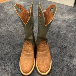 Western leather men’s boots